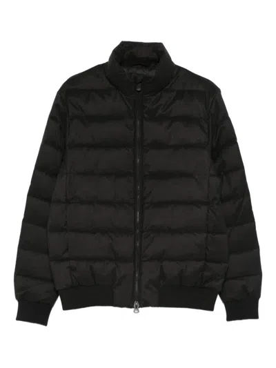 Save The Duck Herbie Puffer Jacket In Flannel-textured Fabric In Black
