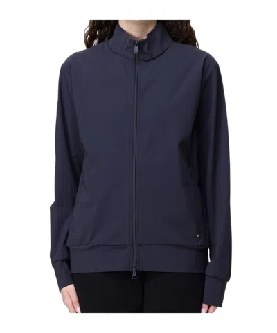 Save The Duck High-neck Long-sleeved Sweatshirt In Blue