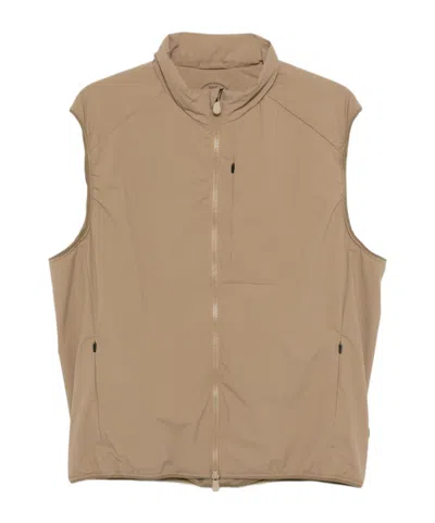 Save The Duck High-necked Sleeveless Vest In Neutral