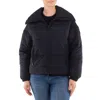 Save The Duck Hina High-rise Stand Collar Jacket In Black