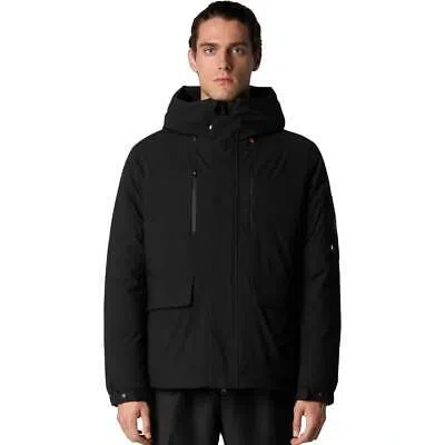 Pre-owned Save The Duck Hiram Hooded Parka - Men's In Black