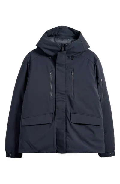 Save The Duck Hiram Water Repellent Hooded Coat In Black