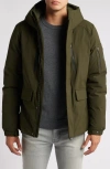 Save The Duck Hiram Water Repellent Hooded Coat In Land Green