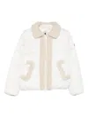 Save The Duck Honey Faux-shearling Jacket In White
