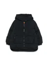 Save The Duck Hooded Coat In Black