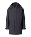 Save The Duck Dark Blue Regular Fit Trench Coat In Black
