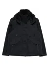 Save The Duck Hooded Coat In Blue