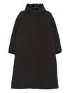 Save The Duck Hooded Coat In Brown