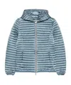 Save The Duck Alexa Hooded Puffer Lightweight Jacket In Blue