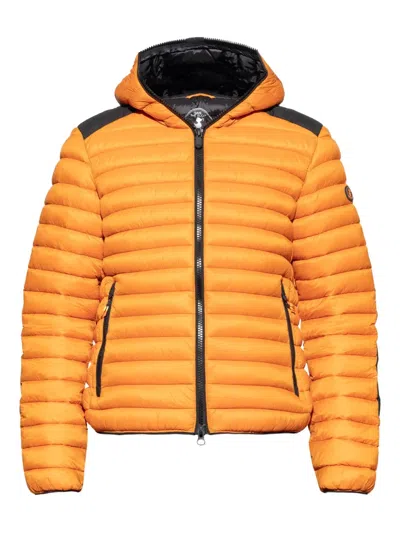 Save The Duck Hooded Insulated Jacket In Orange