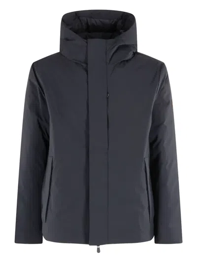 Save The Duck Hooded Jacket In Black