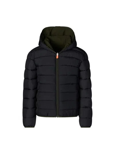 Save The Duck Hooded Jacket In Black