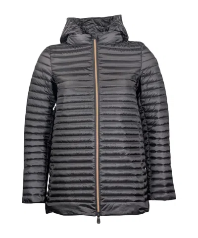 Save The Duck Hooded Jacket In Gray
