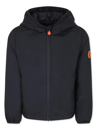 Save The Duck Kids' Hooded Jacket In Black