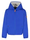 Save The Duck Hooded Jacket In Blue