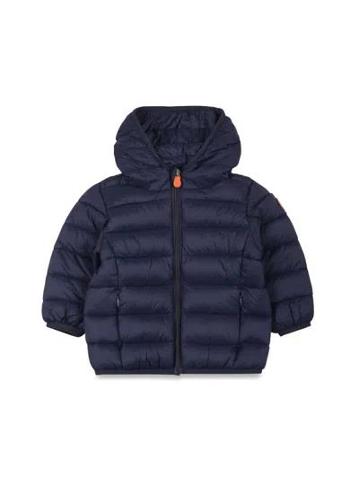 Save The Duck Hooded Jacket In Blue