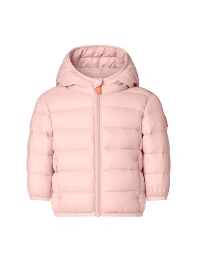 Save The Duck Babies' Hooded Jacket In Pink