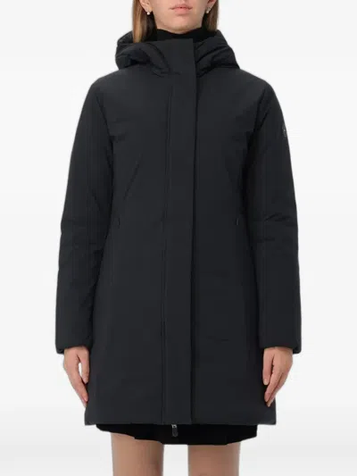 Save The Duck Hooded Padded Coat In Black