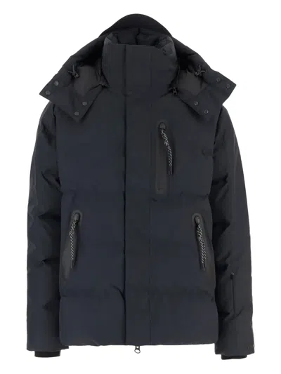 Save The Duck Hooded Padded Coat In Blue