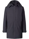 Save The Duck Dark Blue Regular Fit Trench Coat In Blue