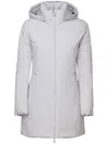 Save The Duck Hooded Padded Coat In Neutrals