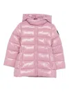 Save The Duck Hooded Padded Coat In Pink