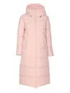 Save The Duck Hooded Padded Coat In Pink