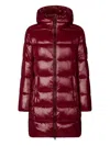 Save The Duck Hooded Padded Coat In Red