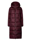 Save The Duck Hooded Padded Coat In Red