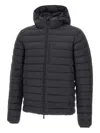 Save The Duck Hooded Padded Jacket In Black