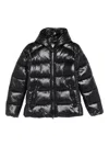 Save The Duck Hooded Padded Jacket In Black