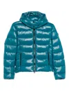 Save The Duck Hooded Padded Jacket In Blue