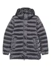 Save The Duck Hooded Padded Jacket In Gray
