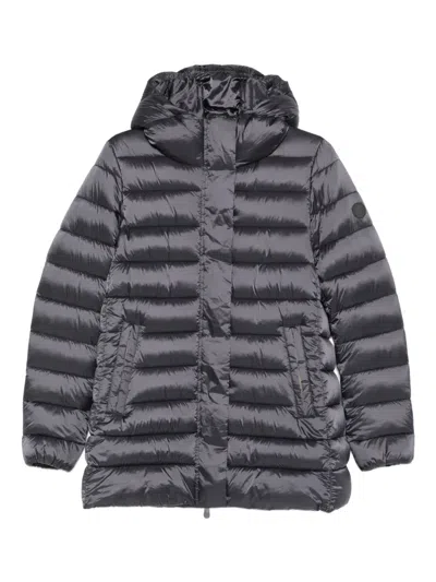 Save The Duck Hooded Padded Jacket In Gray