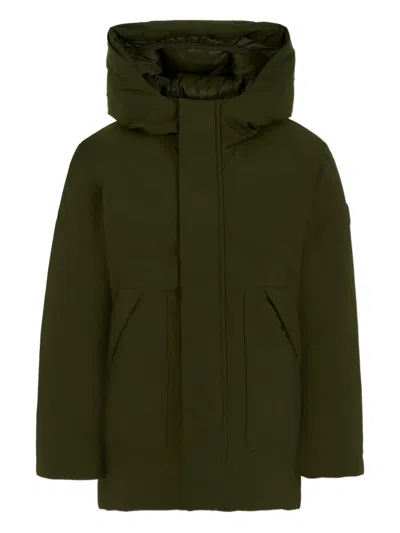 Save The Duck Kids' Hooded Padded Jacket In Green