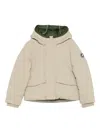 Save The Duck Hooded Padded Jacket In Neutral