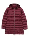 Save The Duck Hooded Padded Jacket In Red
