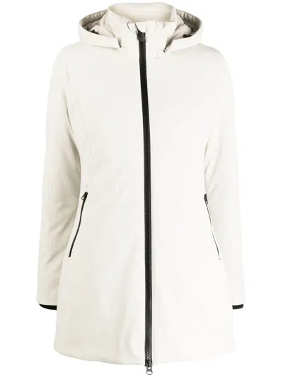 Save The Duck Hooded Padded Jacket In White