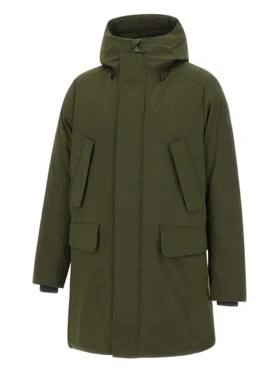 Save The Duck Hooded Padded Parka In Green