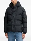 Save The Duck Hooded Puffer Jacket In Black