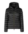 Save The Duck Olly Basic Hooded Basic Jacket In Black