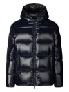 Save The Duck Hooded Puffer Jacket In Blue
