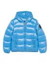 Save The Duck Hooded Puffer Jacket In Blue