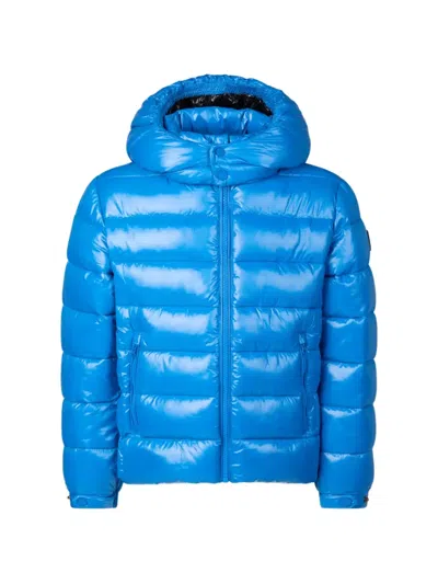 Save The Duck Hooded Puffer Jacket In Blue