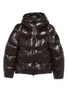 Save The Duck Hooded Puffer Jacket In Brown