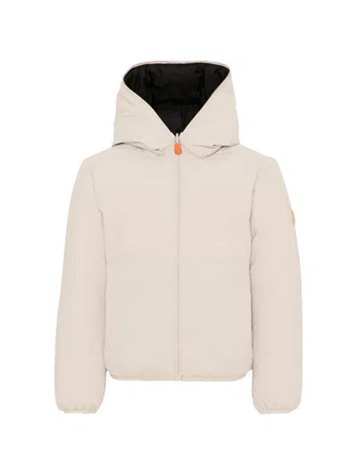 Save The Duck Hooded Puffer Jacket In Neutral