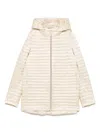 Save The Duck Hooded Puffer Jacket In Neutrals