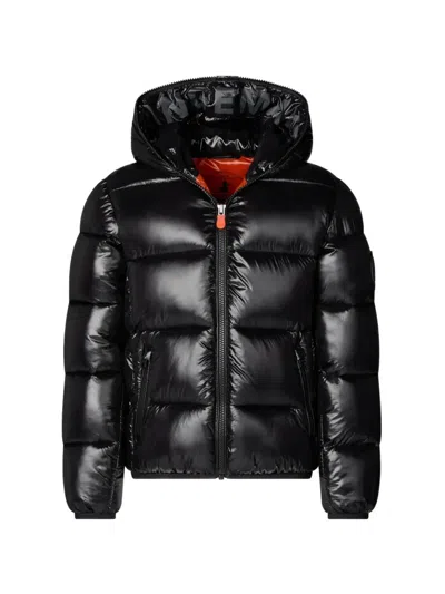 Save The Duck Hooded Puffer Jacket In Pattern