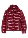Save The Duck Cropped Puffer-style Jacket With High Collar In Red