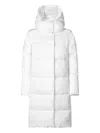 Save The Duck Hooded Quilted Coat In White
